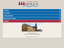 Tablet Screenshot of mairie-morsbach.fr